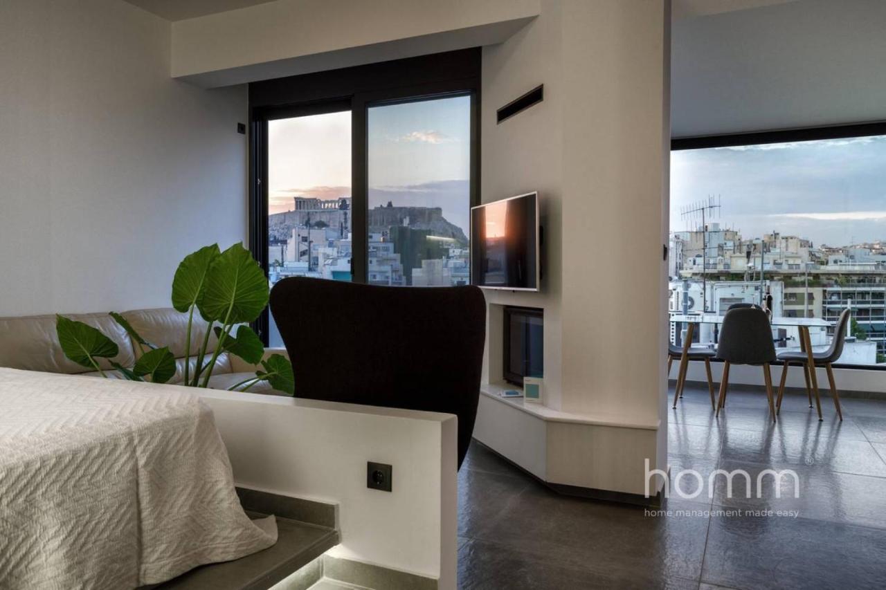 Апартаменты 59M² Homm Loft- Penthouse With Acropolis View,2Ppl Афины Экстерьер фото