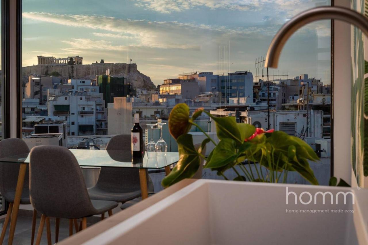 Апартаменты 59M² Homm Loft- Penthouse With Acropolis View,2Ppl Афины Экстерьер фото